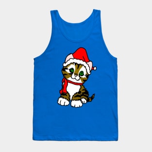 Christmas Kitten Tank Top